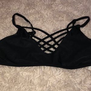 Black bikini top